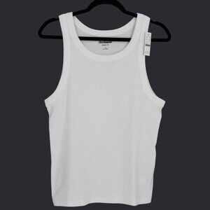 J. Crew Perfect Fit Tank Top Womens White Minimalist Casual Layering Beach‎ NWD